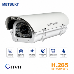 Camera AI Metsuki, Camera nhận diện biển số xe, Camera AI giao thông, Camera IP Metsuki, Camera AI H.265, Camera hồng ngoại 120m, Camera IP66, Camera giám sát tốc độ, Camera AI thông minh, Camera an ninh doanh nghiệp