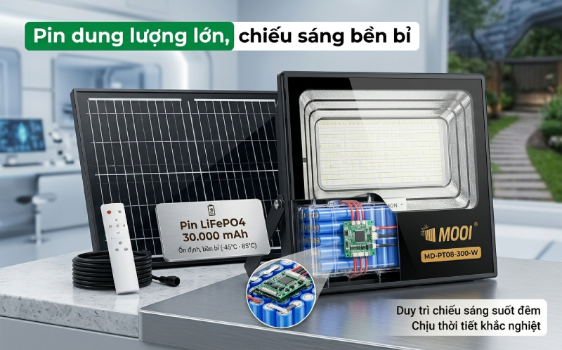 Đèn pha năng lượng mặt trời