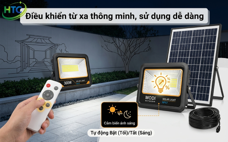 Đèn pha năng lượng mặt trời